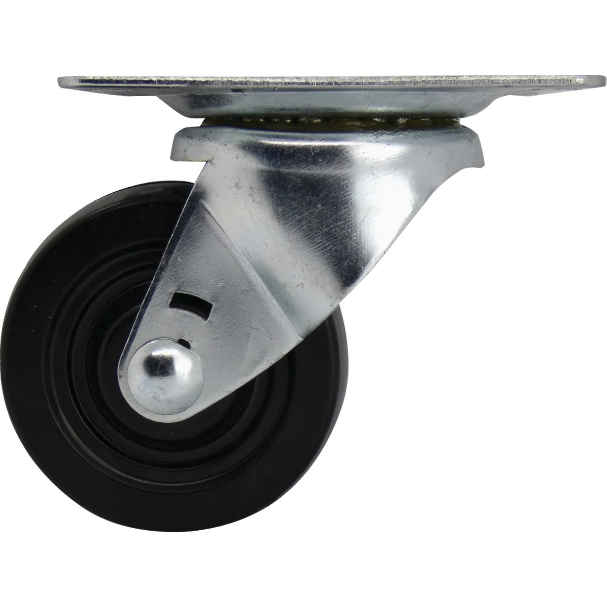 Shepherd Hardware 3 In. General-Duty Soft Rubber Swivel Plate Caster