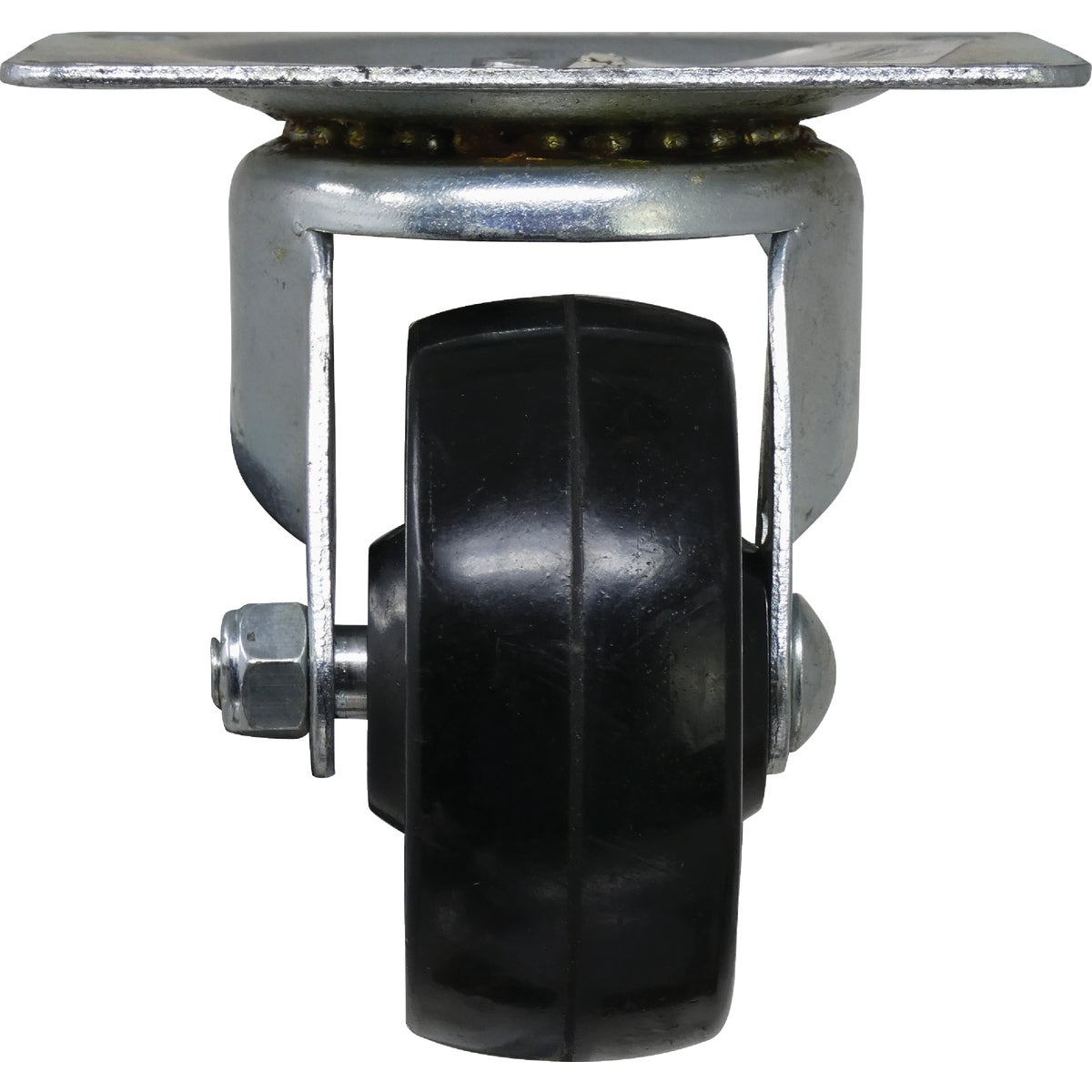 Shepherd Hardware 3 In. General-Duty Soft Rubber Swivel Plate Caster Image 5