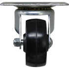 Shepherd Hardware 3 In. General-Duty Soft Rubber Swivel Plate Caster Image 5