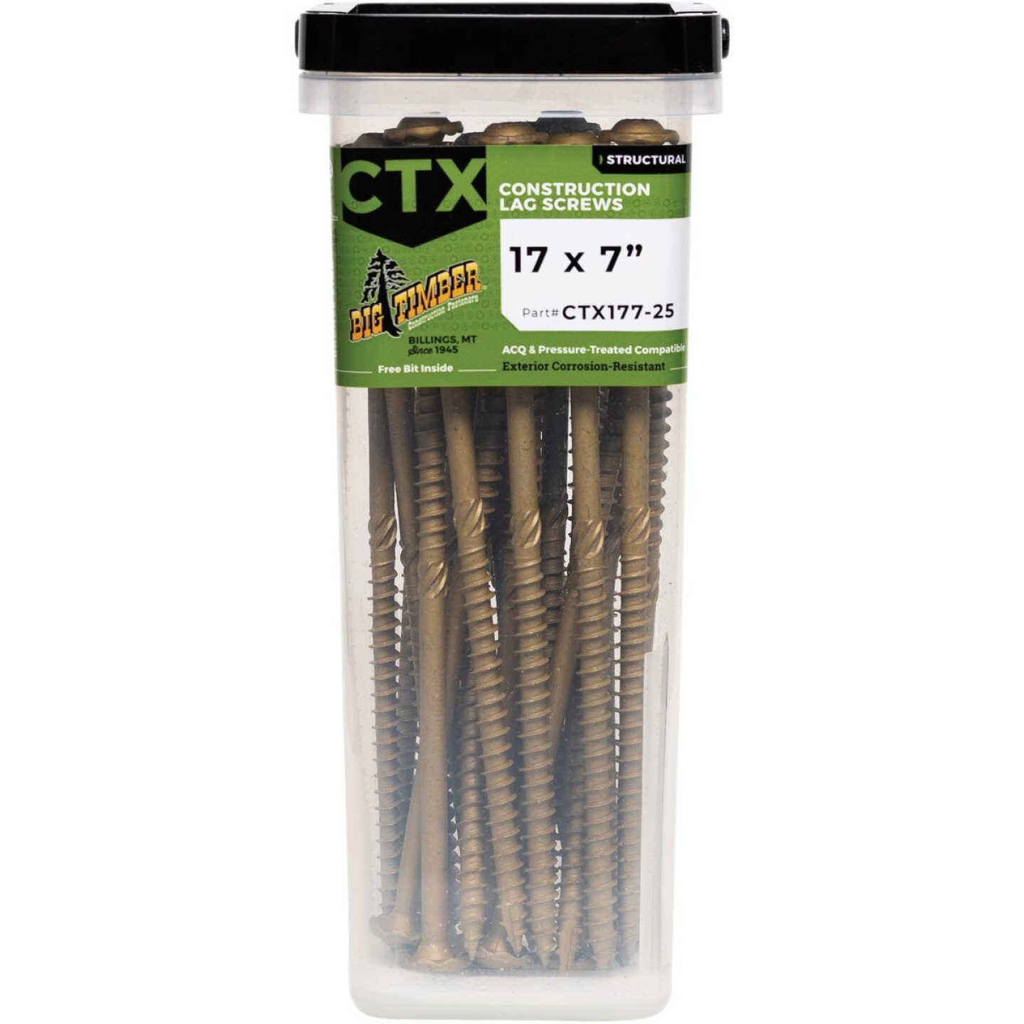 Big Timber #17 x 7 In. Lag Screw (25-Count) Image 1
