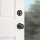 Kwikset SmartKey Venetian Bronze Belleview Entry Door Handleset with Cove Knob Image 3