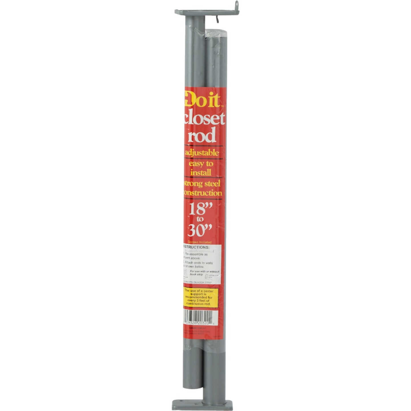 Do it 18 In. to 30 In. Adjustable Closet Rod, Lustra Image 2