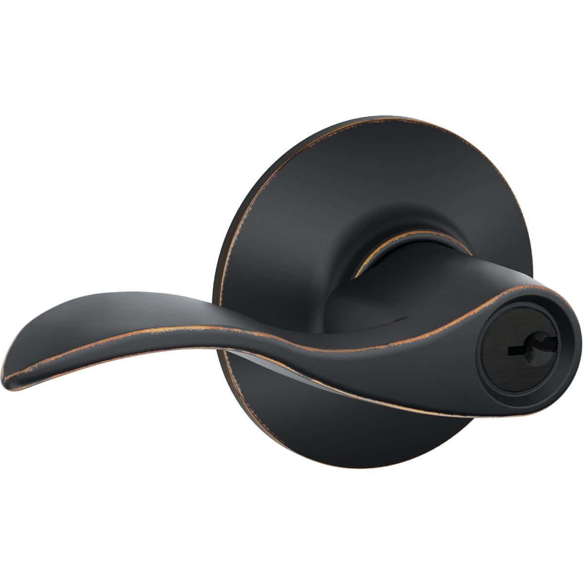 Schlage Accent Aged Bronze Entry Door Lever