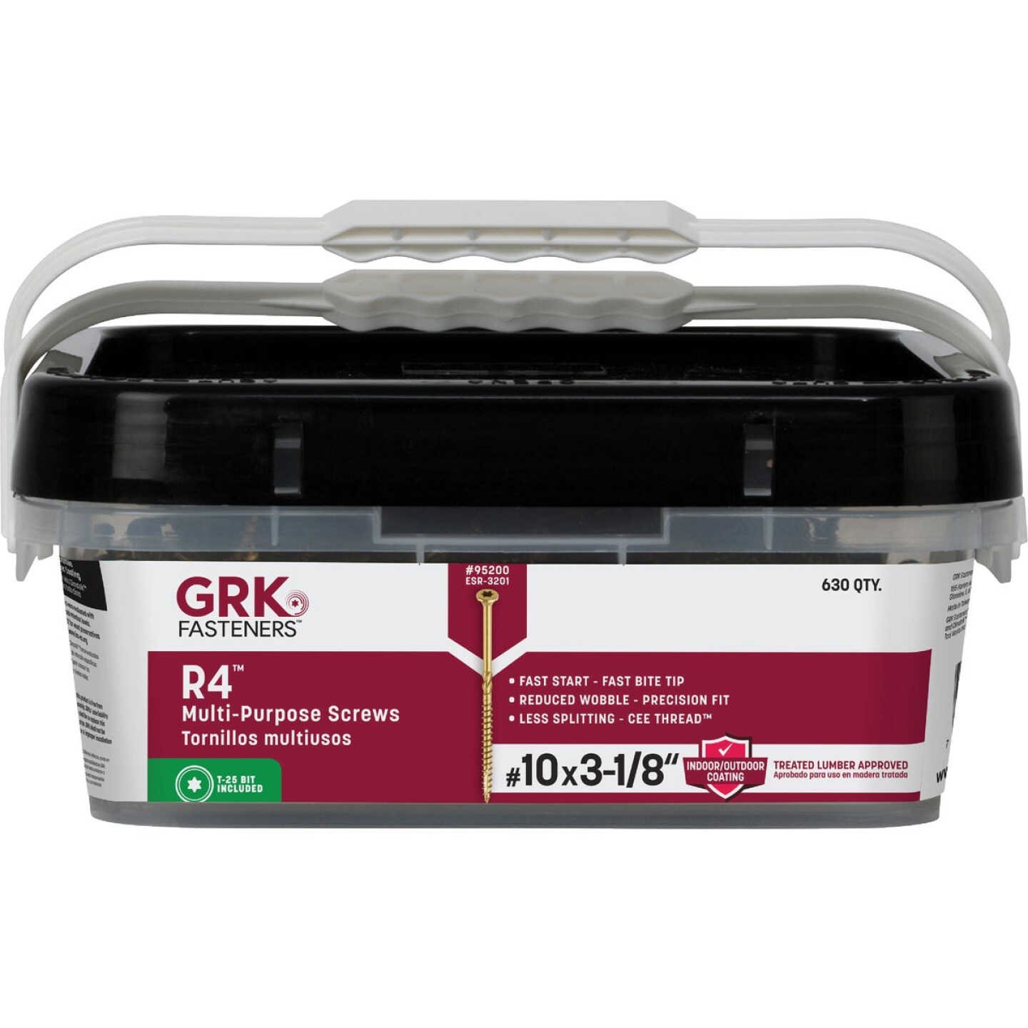 GRK R4 #10 x 3-1/8 In. Star Drive Multi-Purpose Wood Screw (630-Count) Image 6