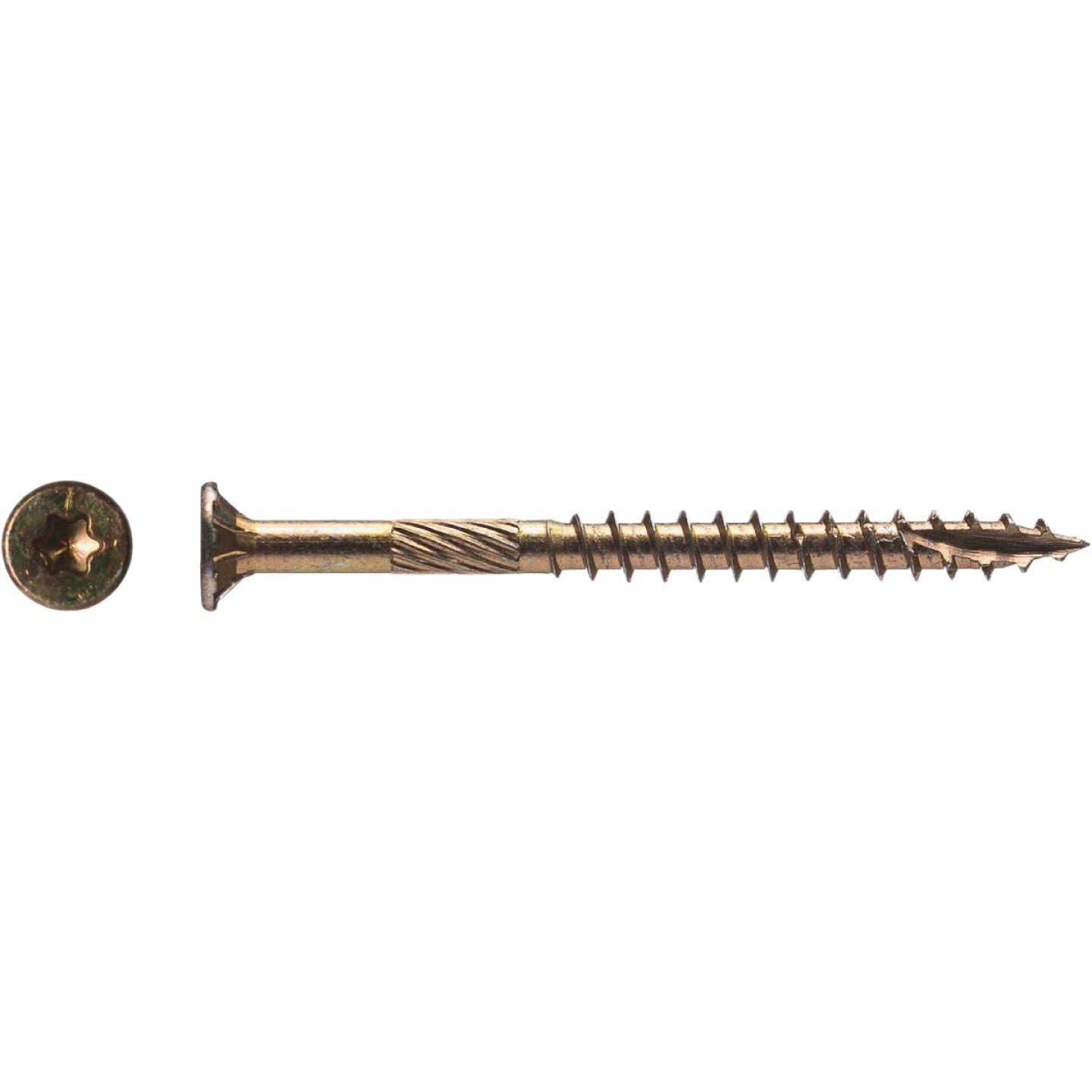 Big Timber #10 x 3 In. Yellow Zinc Star Drive Flat Head Wood Screw (5 Lb.) Image 2