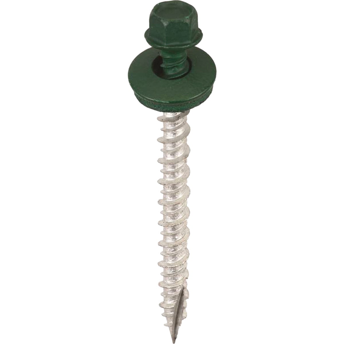 Acorn International 2 In. Washered Forest Green Metal To Wood Screw (250-Count) Image 1