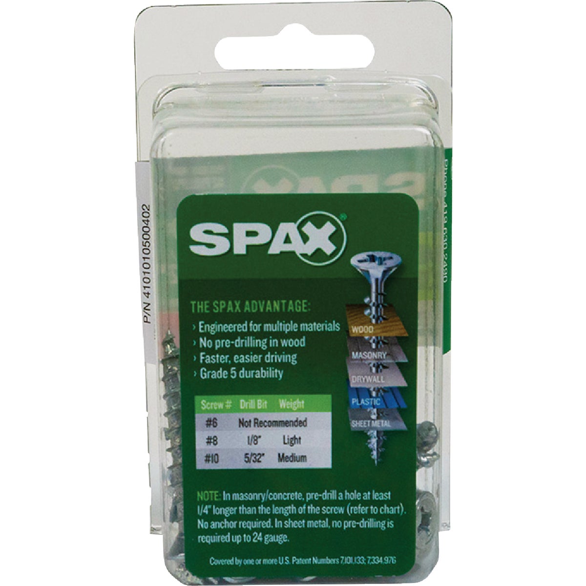 SPAX #10 x 1-1/2 In. Unidrive (Combo Drive) Flat Head Zinc (Interior) Multi-Purpose Construction Screw (15-Count) Image 5