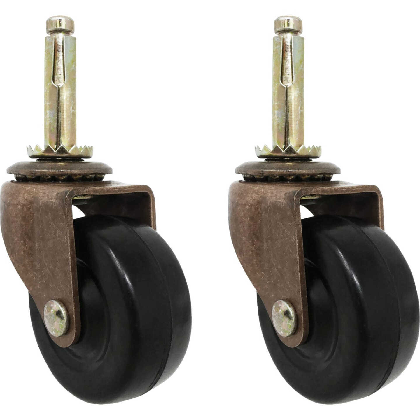Super Sliders 2 In. Rubber Stem Caster (2-Pack) Image 1