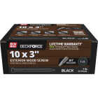 Grip-Rite DeckForce PrimeGuard Nano #10 x 3 In. Star Drive Black Screw (1 Lb.) Image 1