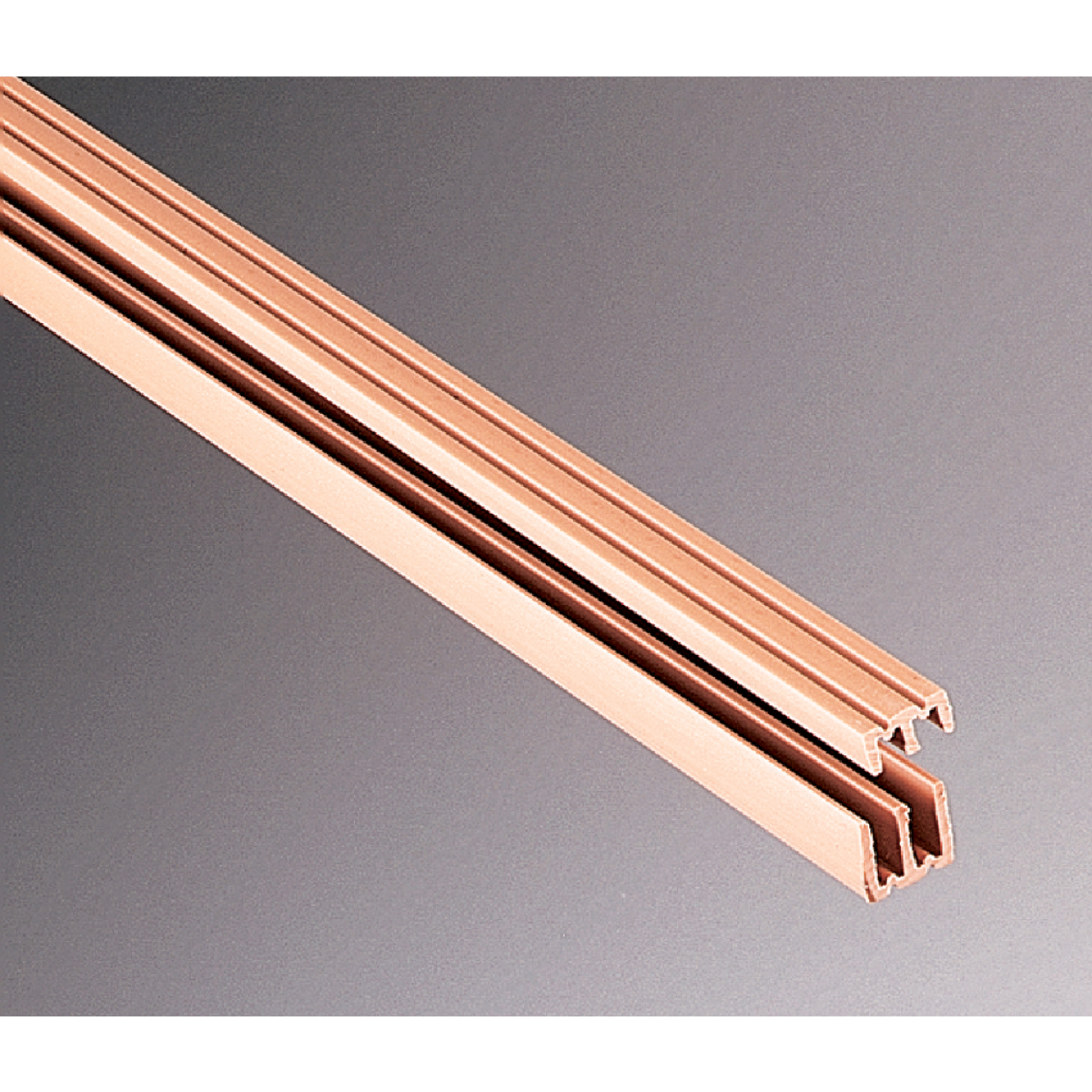 Knape & Vogt 1/8 In. x 72 In. Plastic Sliding Door Track & Guides Image 1