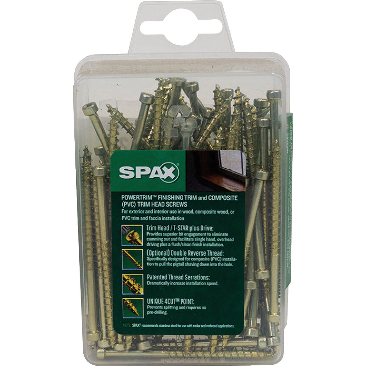 SPAX #8 x 2-1/2 In. T10 Plus Cylindrical Head HCR (Exterior Rated) Yellow Trim Screw (100-Count) Image 5