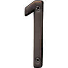 Hy-Ko Prestige Series 4 In. Oil Rubbed Bronze House Number One Image 1