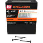Grip-Rite #6 x 1-5/8 In. Coarse Thread Black Phosphate Drywall Screw (5 Lb.) Image 1