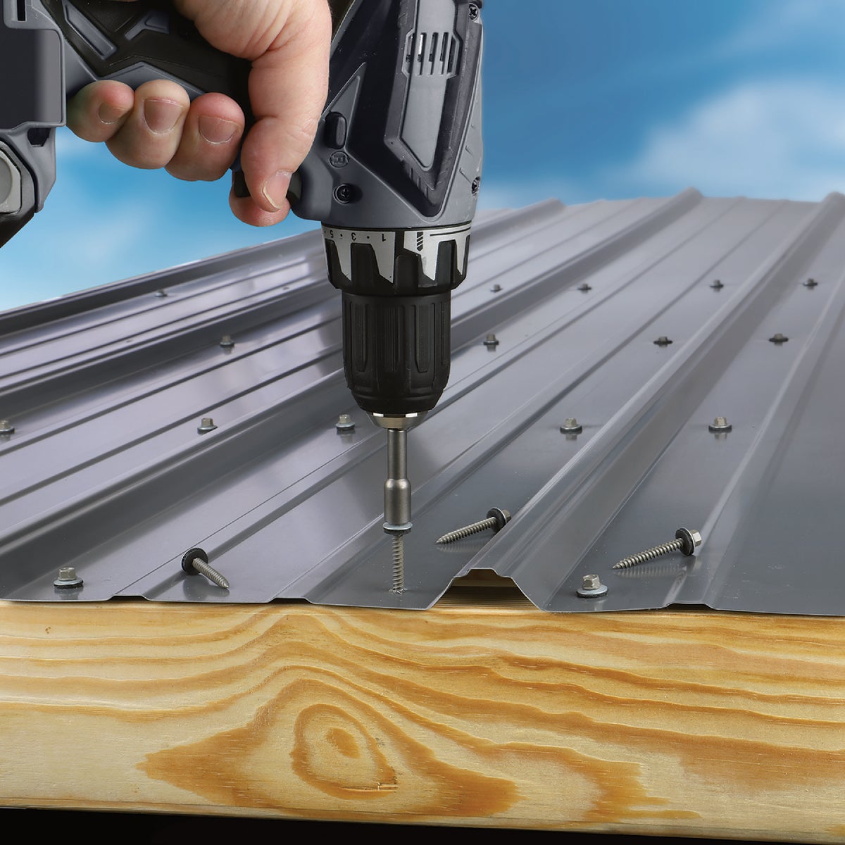 Teks #12 x 2 In. Hex Washer Head Self-Drilling Metal to Metal Roofing Screw (50-Count) Image 3