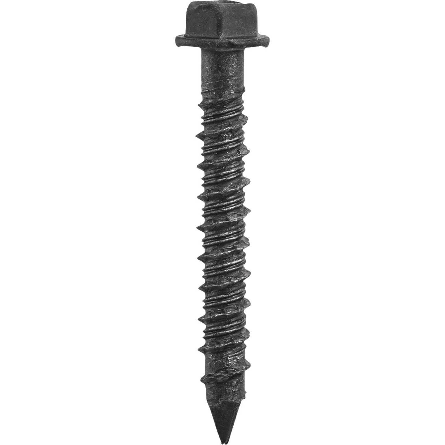 Tapcon 1/4 In. x 1-1/4 In. Hex Washer Head Black Concrete Screw (75-Count) Image 7