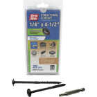 Grip-Rite PrimeGuard Plus 1/4 In. x 4-1/2 In. T-25 Star Drive Flat Washer Head Coarse Thread Structural Screw (25-Count) Image 1
