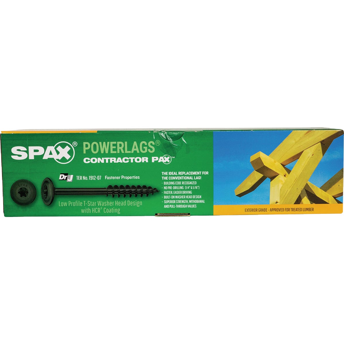 SPAX PowerLags 5/16 In. x 8 In. T40 Washer Head HCR (Exterior Rated) Lag Screw (50-Count) Image 4