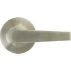 Steel Pro Brushed Nickel Straight Passage Door Lever Image 4