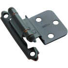 Amerock 3/8 In. Oil Rubbed Bronze Self-Closing Face Mount Inset Hinge (10-Pack) Image 1