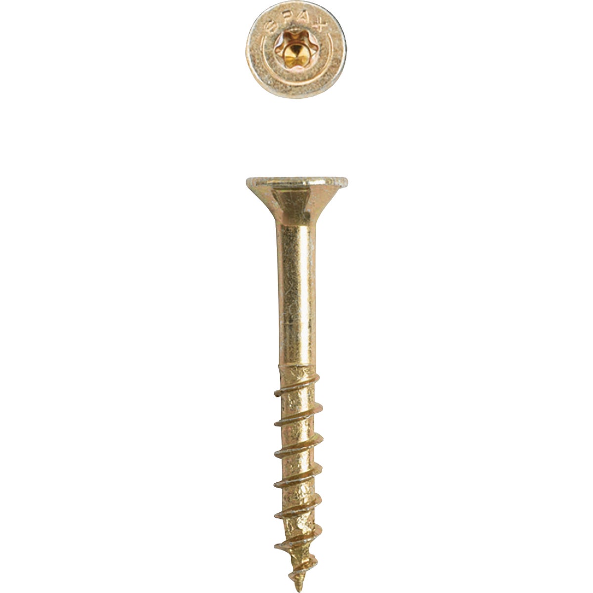 SPAX #8 x 1-1/4 In. T20 Plus Flat Head Yellow Zinc (Interior) Wood Screw (675-Count)