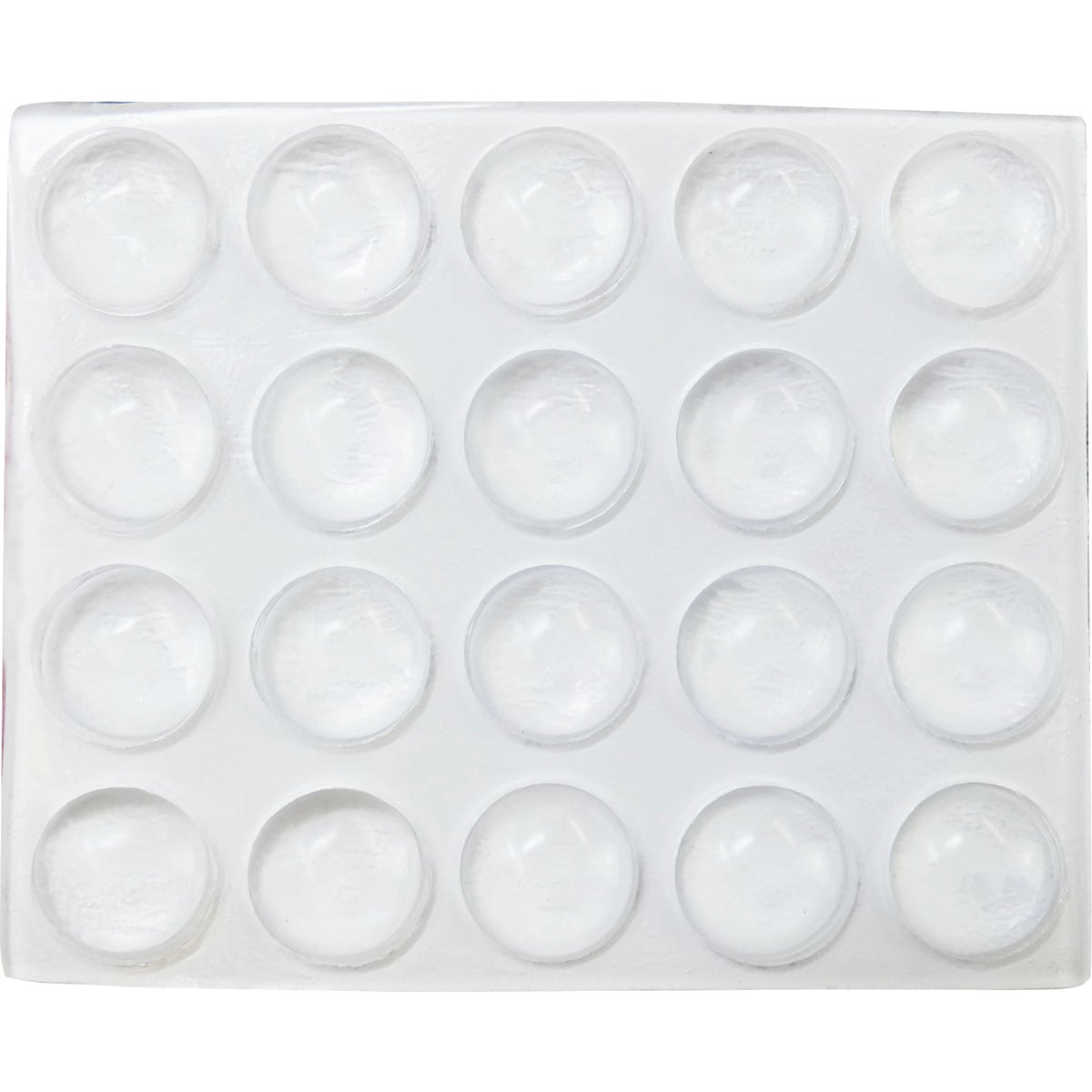 Super Sliders 3/8 In. Clear Round Furniture Wall Bumper (20-Pack) Image 8