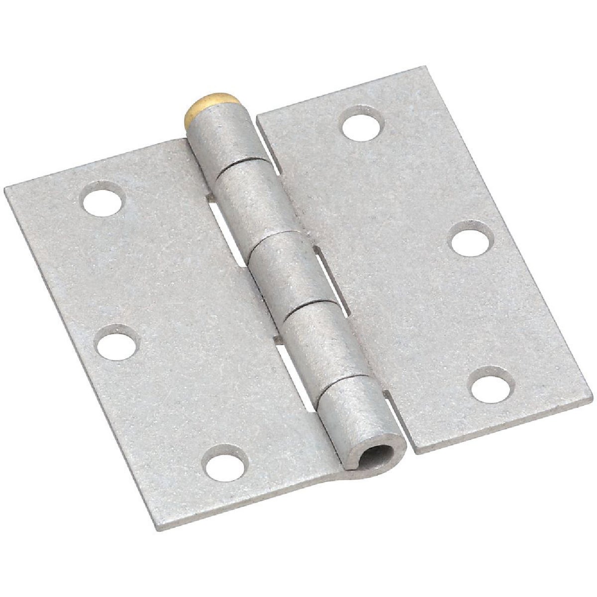 National Hardware 3-1/2 In. Square Galvanized Steel Broad Door Hinge (2-Pack) Image 1