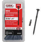 GRK RSS 5/16 In. x 4 In. Star Drive Washer-Head Black Structure Screw (25-Count) Image 1