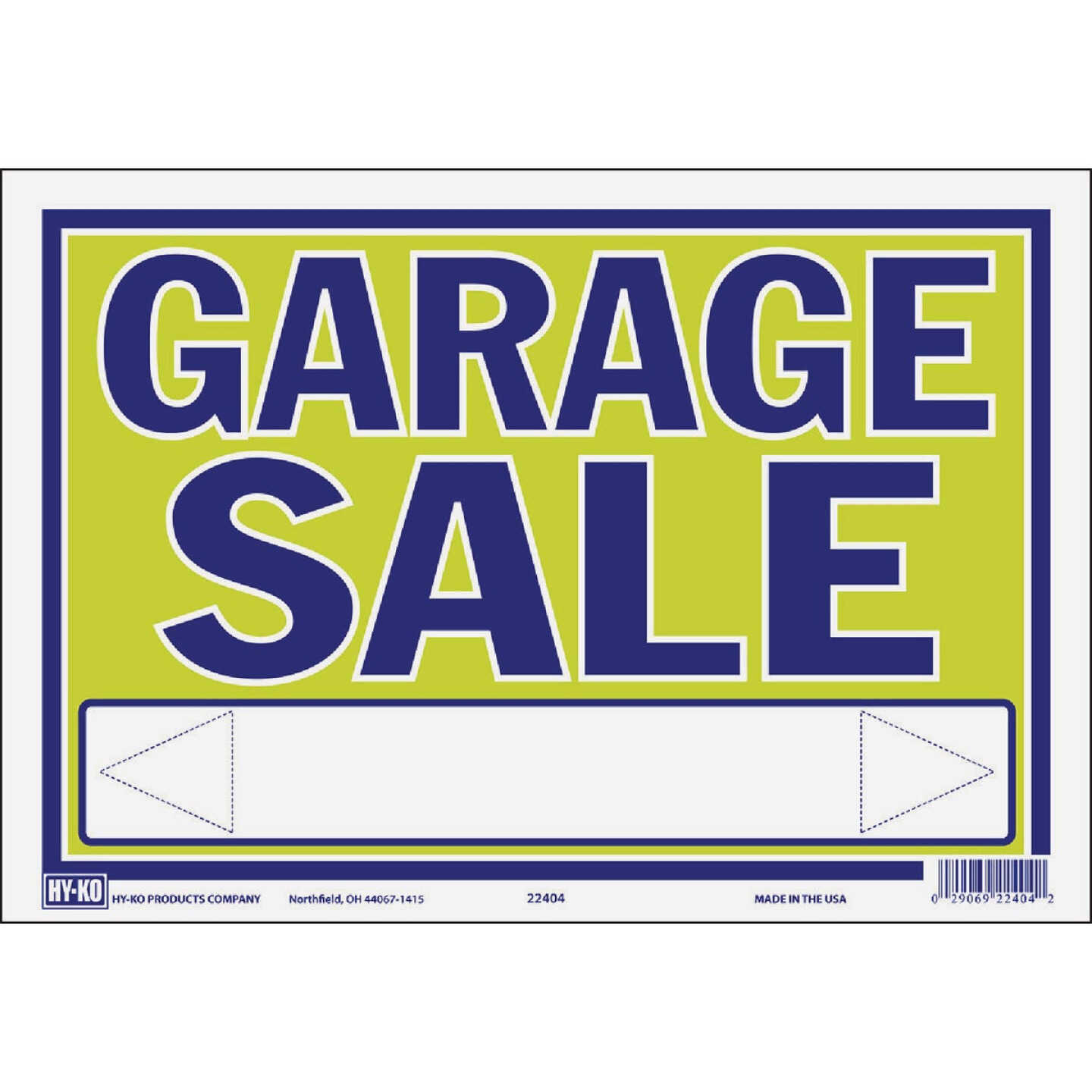 Hy-Ko 9 x 13 Neon Garage Sale Sign Image 1