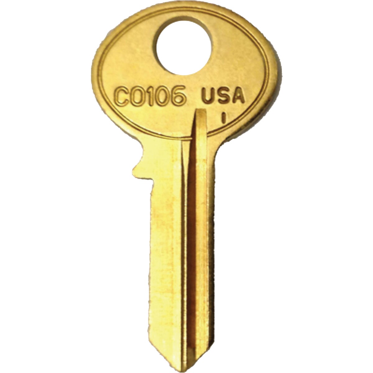 True Value Corbin Nickel Plated Mailbox Key, CO106 / 1003M (10-Pack)