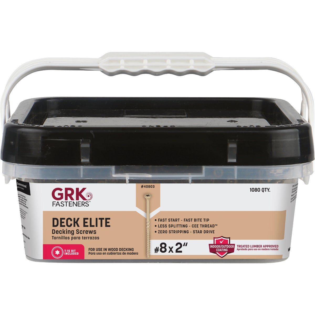 GRK Deck Elite #8 x 2 In. Star Drive Bugle-Head Deck Screw (1080-Count) Image 4