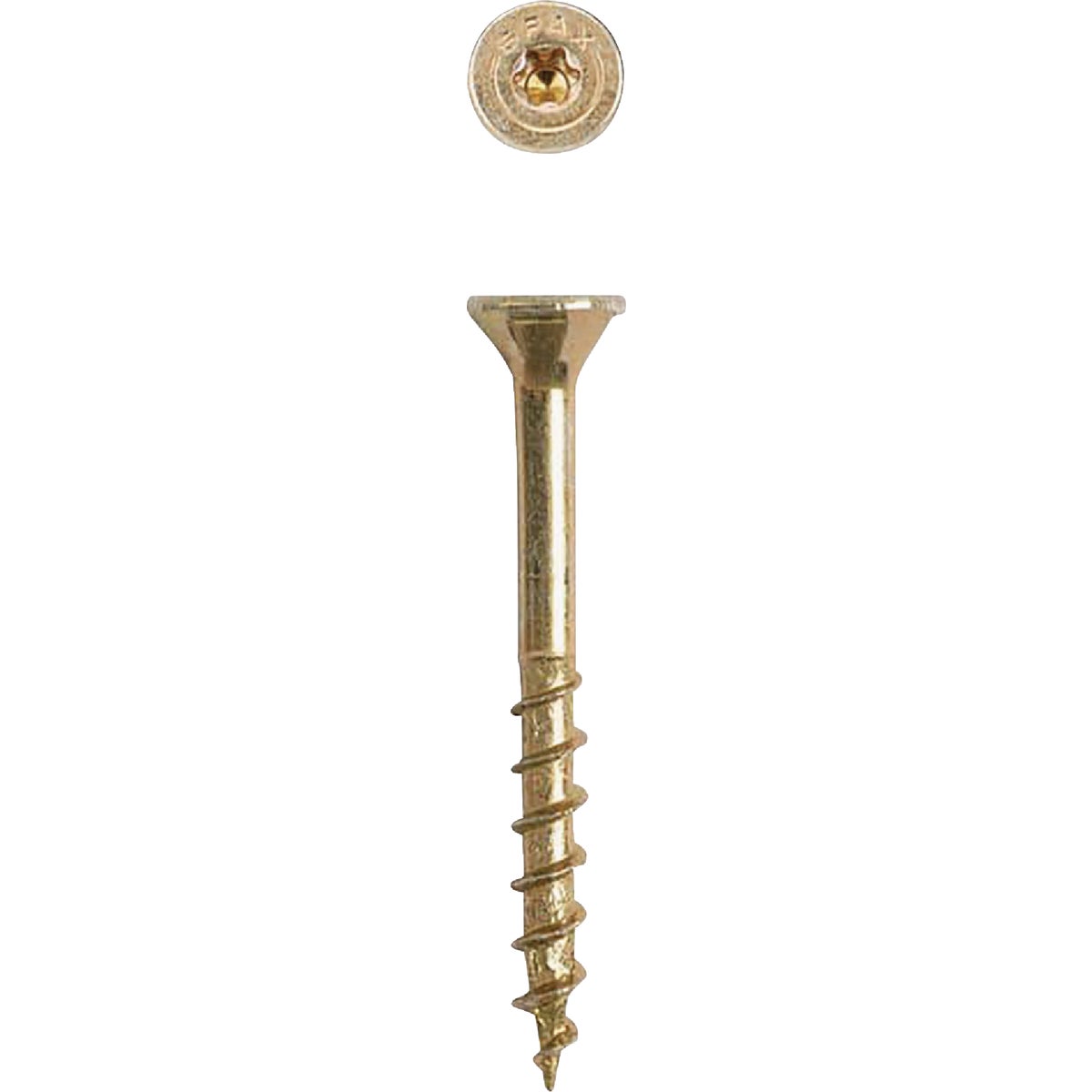 SPAX #8 x 1-1/2 In. T20 Plus Flat Head Yellow Zinc (Interior) Wood Screw (597-Count)