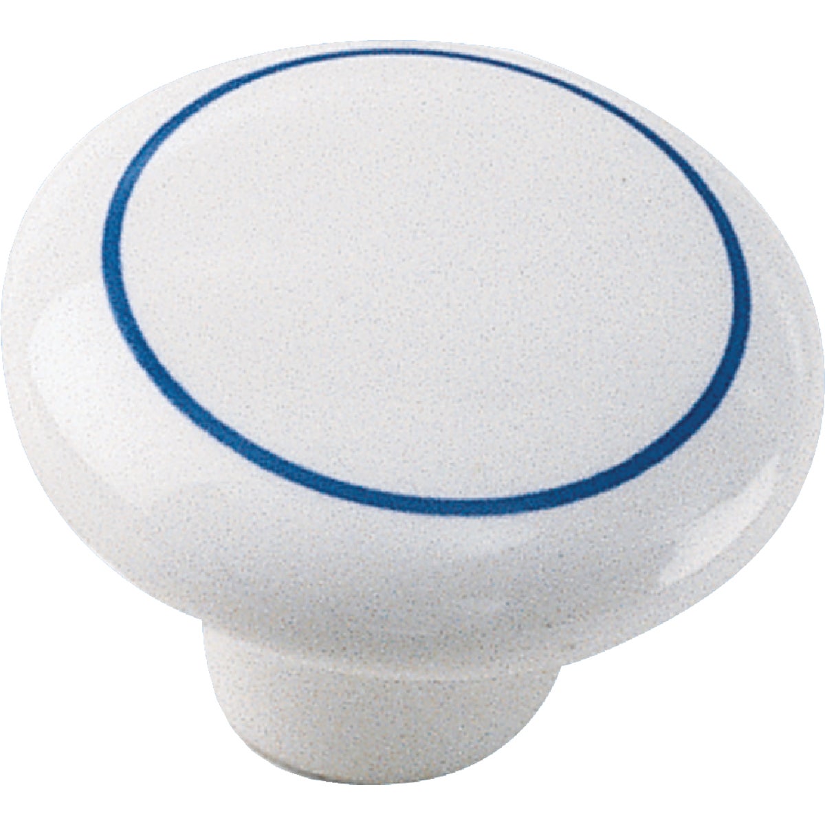 Laurey 1-1/2 In. Dia. Blue Ring Porcelain Cabinet Knob
