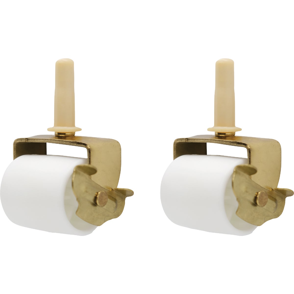 Super Sliders 2-1/8 In. White Bed Rollers with Brake (2-Pack) Image 4