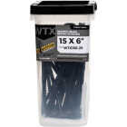 Big Timber #15 x 6 In. Wafer Head Black Wood Screw (25-Count) Image 1