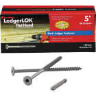 FastenMaster LedgerLok 0.305 In. x 5 In. Coarse Steel Flat-Head Ledger Board Fasteners (50-Count) Image 1
