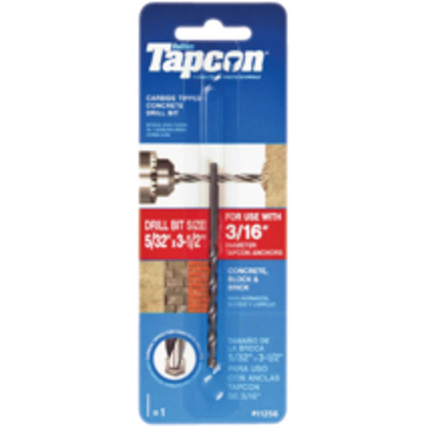 Tapcon 5/32 In. x 3-1/2 In. Masonry Drill Bit Image 1