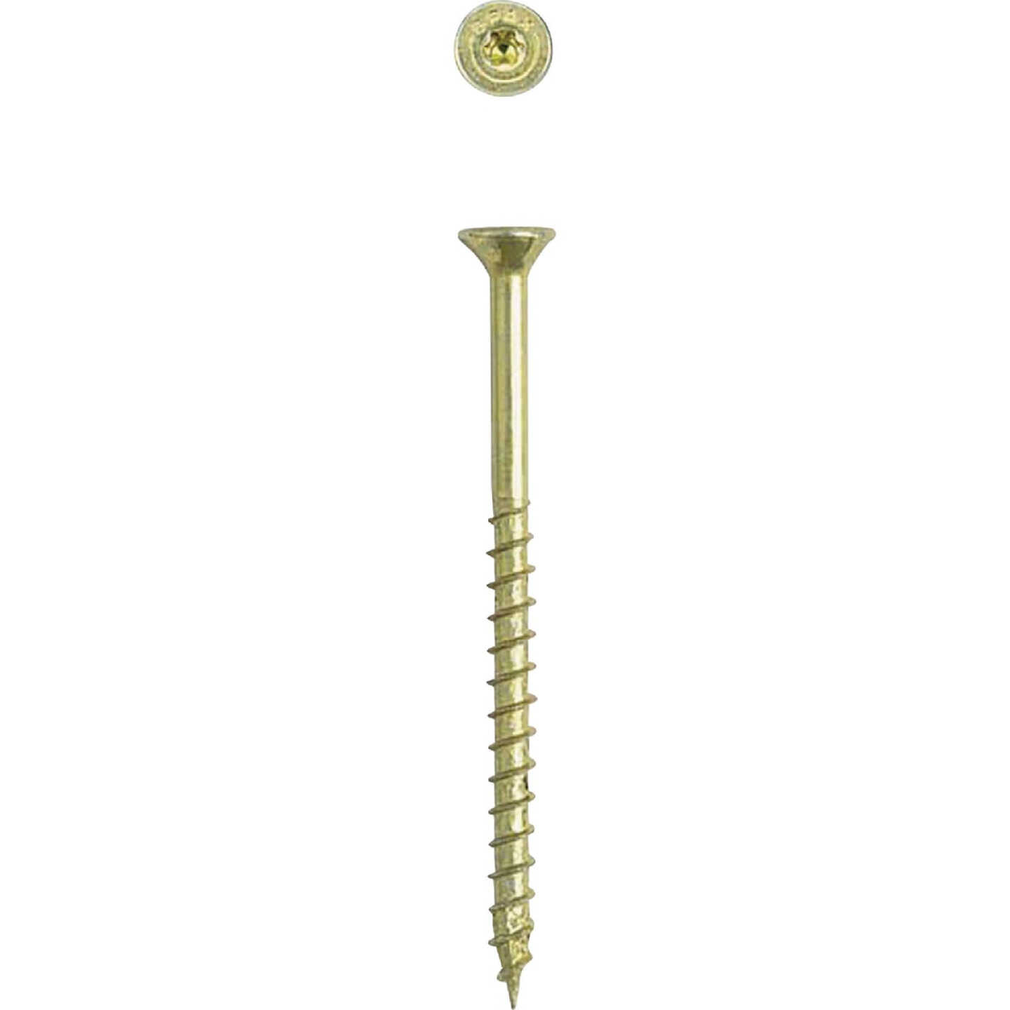 SPAX #8 x 2 In. T20 Plus Flat Head Yellow Zinc (Interior) Wood Screw (465-Count) Image 1