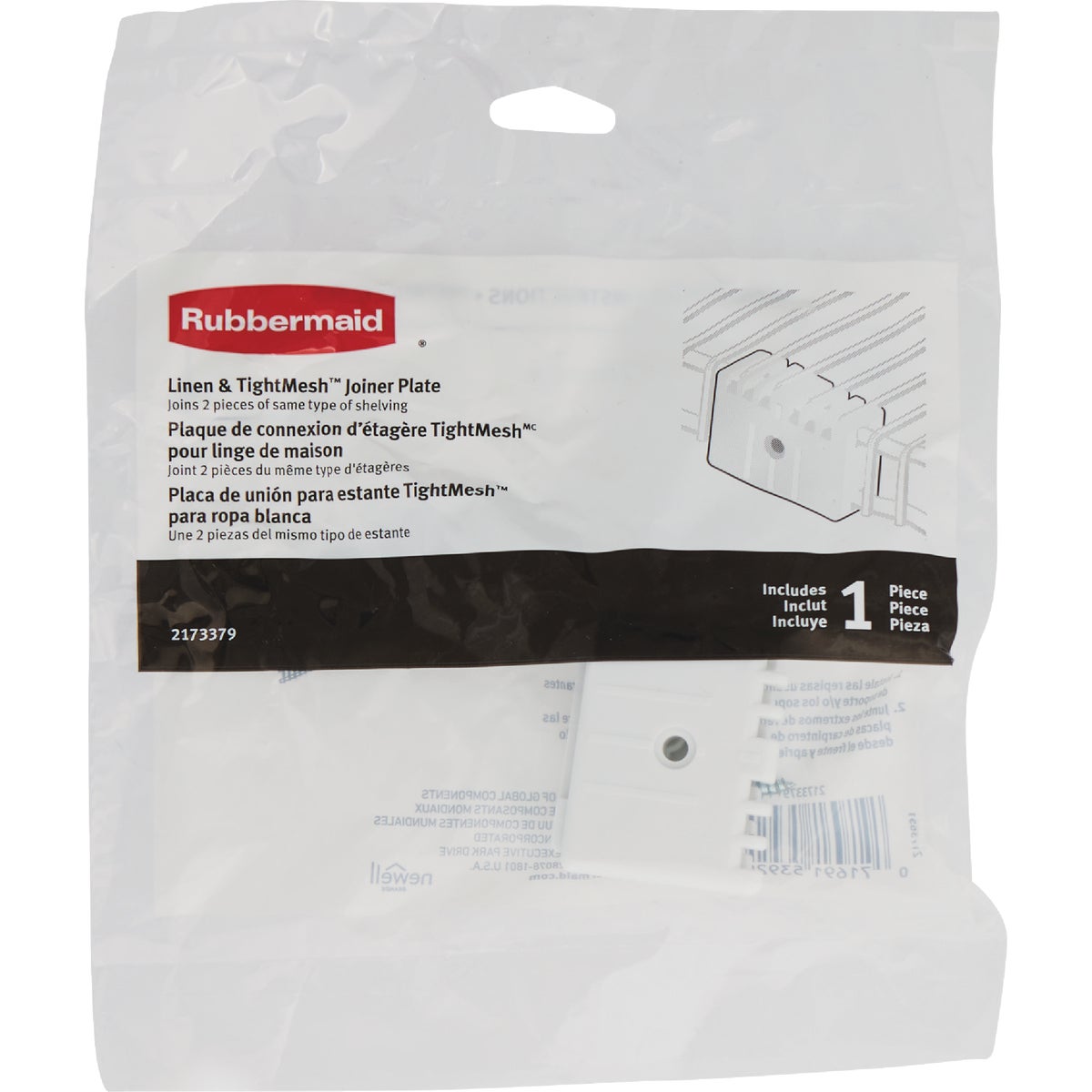 Rubbermaid White Linen & Tightmesh Joiner Plate Image 2
