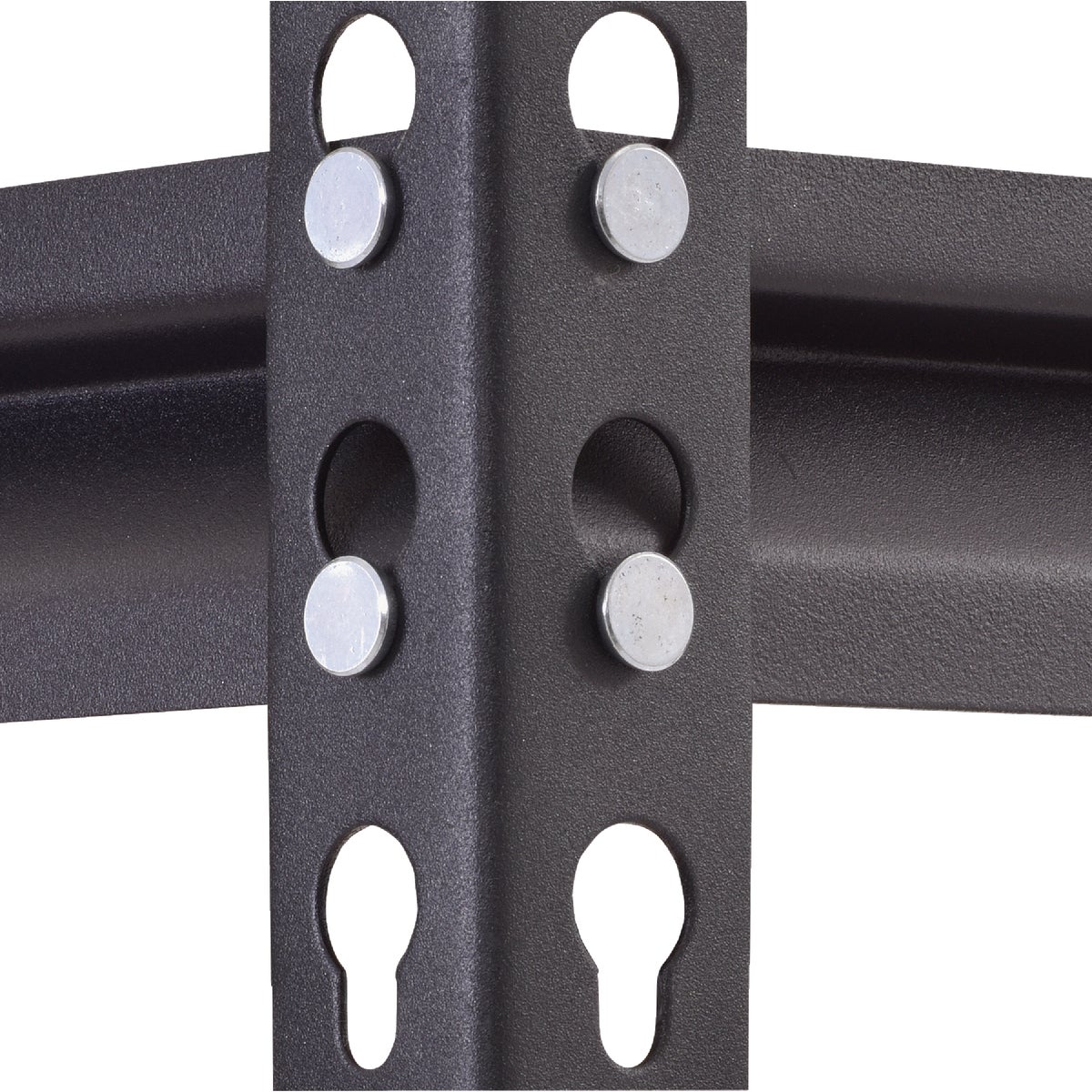 Muscle Rack 48 In. x 24 In. x 72 In. 5-Tier Black Shelving Unit Image 4