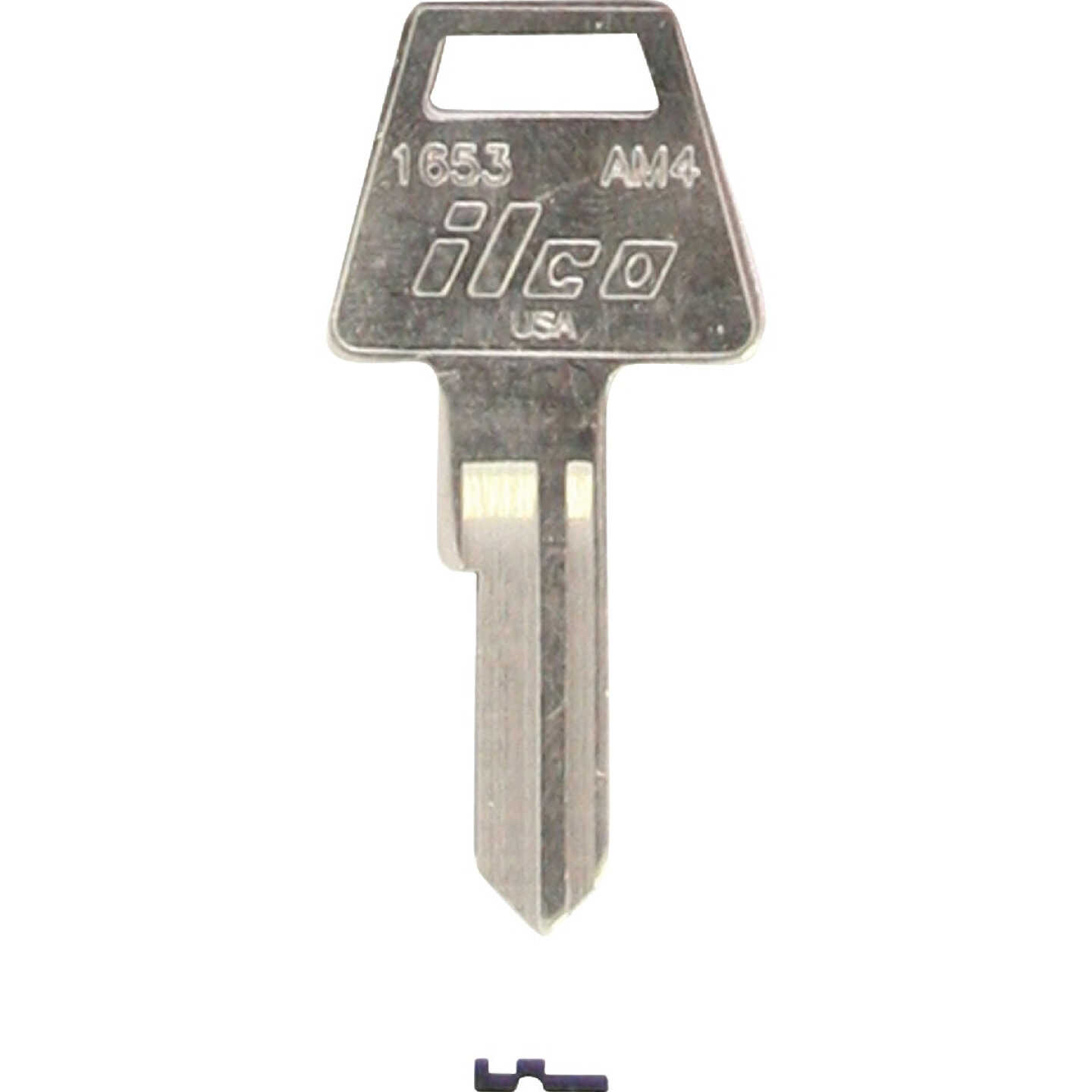 ILCO American Nickel Plated House Key, AM4 / 1653 (10-Pack) Image 1