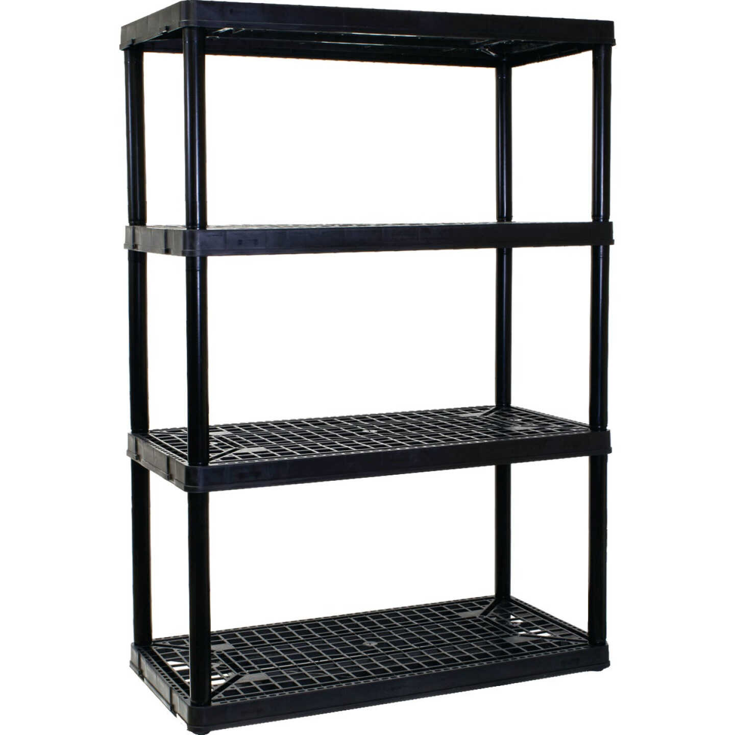 Gracious Living 4 Shelf Heavy Duty Black Ventilated Unit Image 1