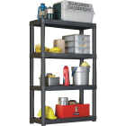 Gracious Living 4 Shelf Heavy Duty Black Ventilated Unit Image 2