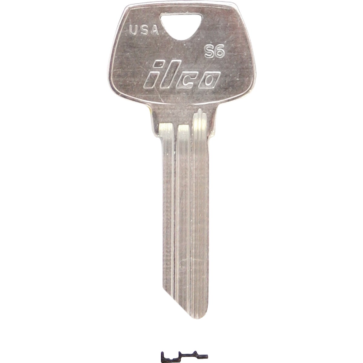 ILCO Sargent Nickel Plated House Key, S6 (10-Pack) Image 1