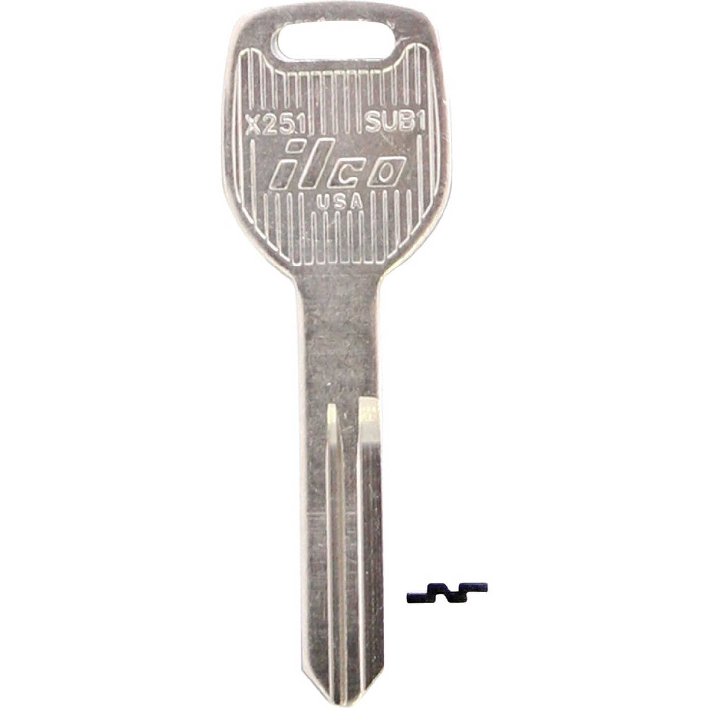 ILCO Subaru Nickel Plated Automotive Key, SUB1 / X251 (10-Pack) Image 1
