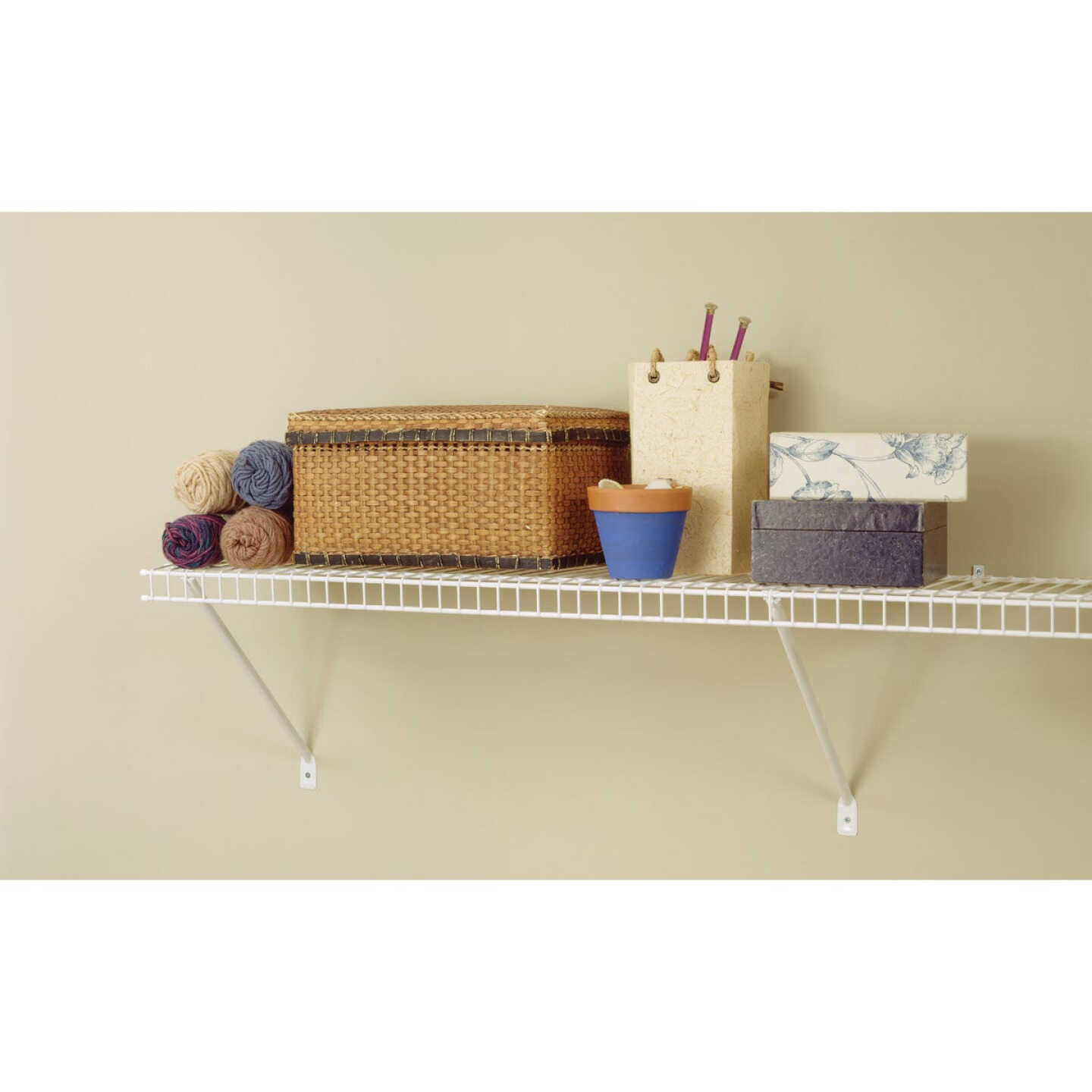 ClosetMaid 3 Ft. W. x 12 In. D Ventilated Shelf Kit, White Image 6