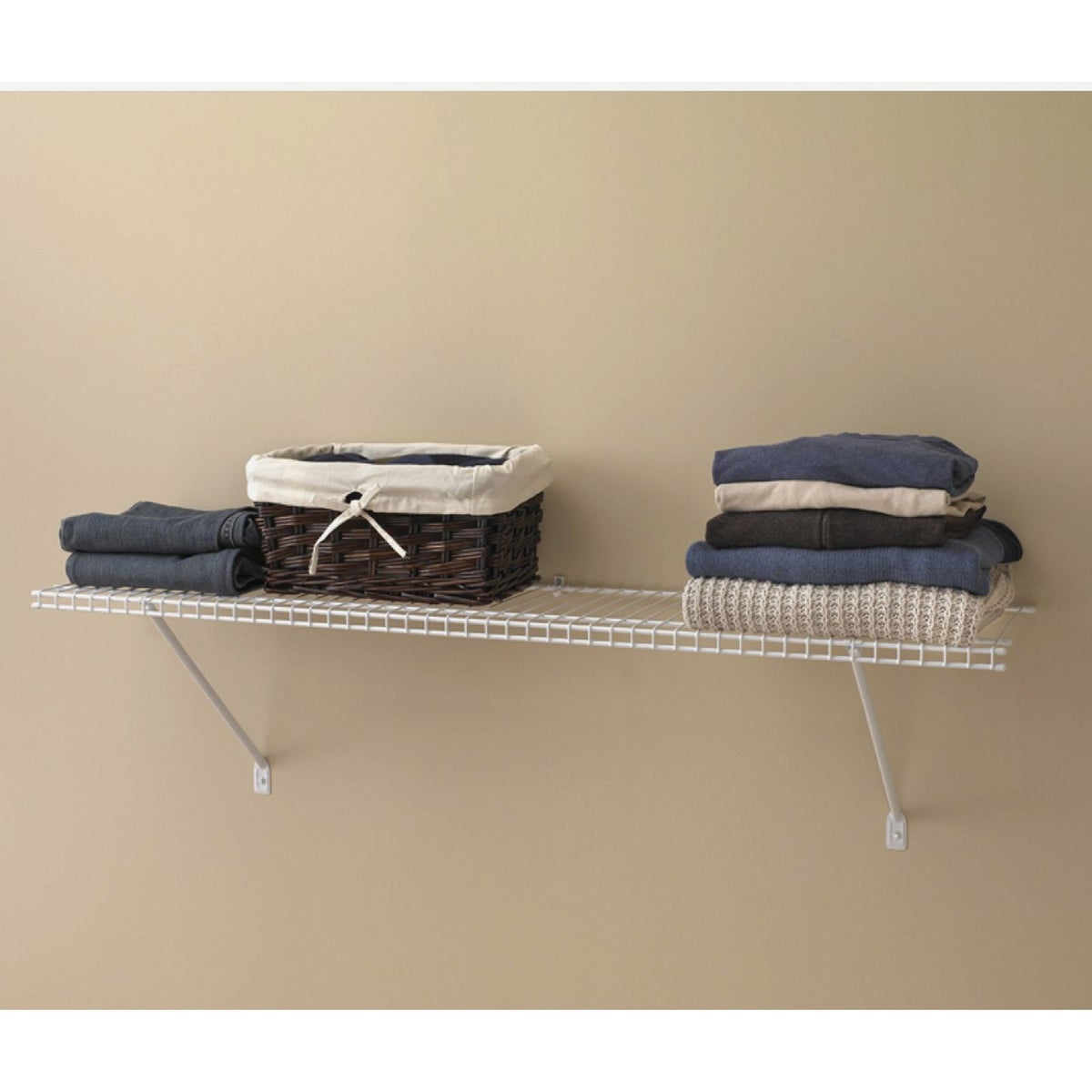 ClosetMaid 4 Ft. W. x 12 In. D Ventilated Shelf Kit, White Image 4