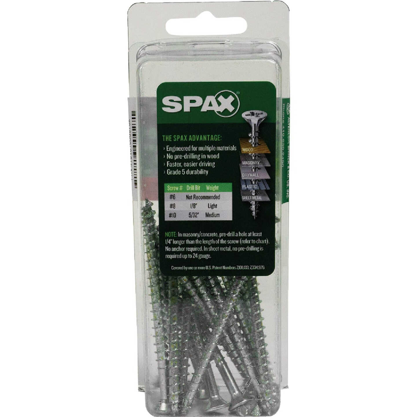 SPAX #10 x 3 In. Unidrive (Combo Drive) Flat Head Zinc (Interior) Multi-Purpose Construction Screw (16-Count) Image 5