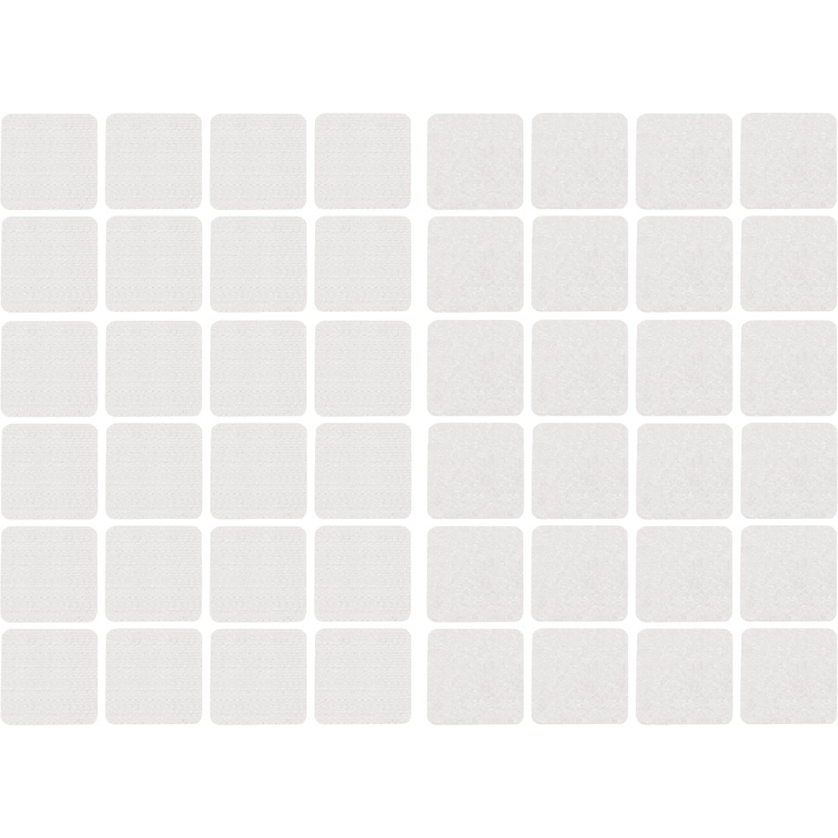 Wrap-It Storage Stick 'Em 1 In. White Hook & Loop Square (24-Count)