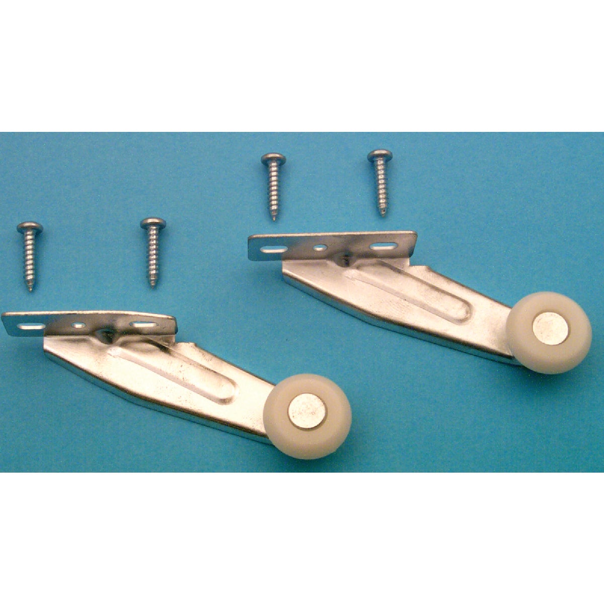 Prime-Line Steel White Nylon 3-21/64" Right Hand Rear Drawer Roller (2 Count) Image 2