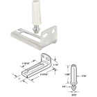 Prime-Line Bottom Pivot Bracket & Pin Kit Image 1